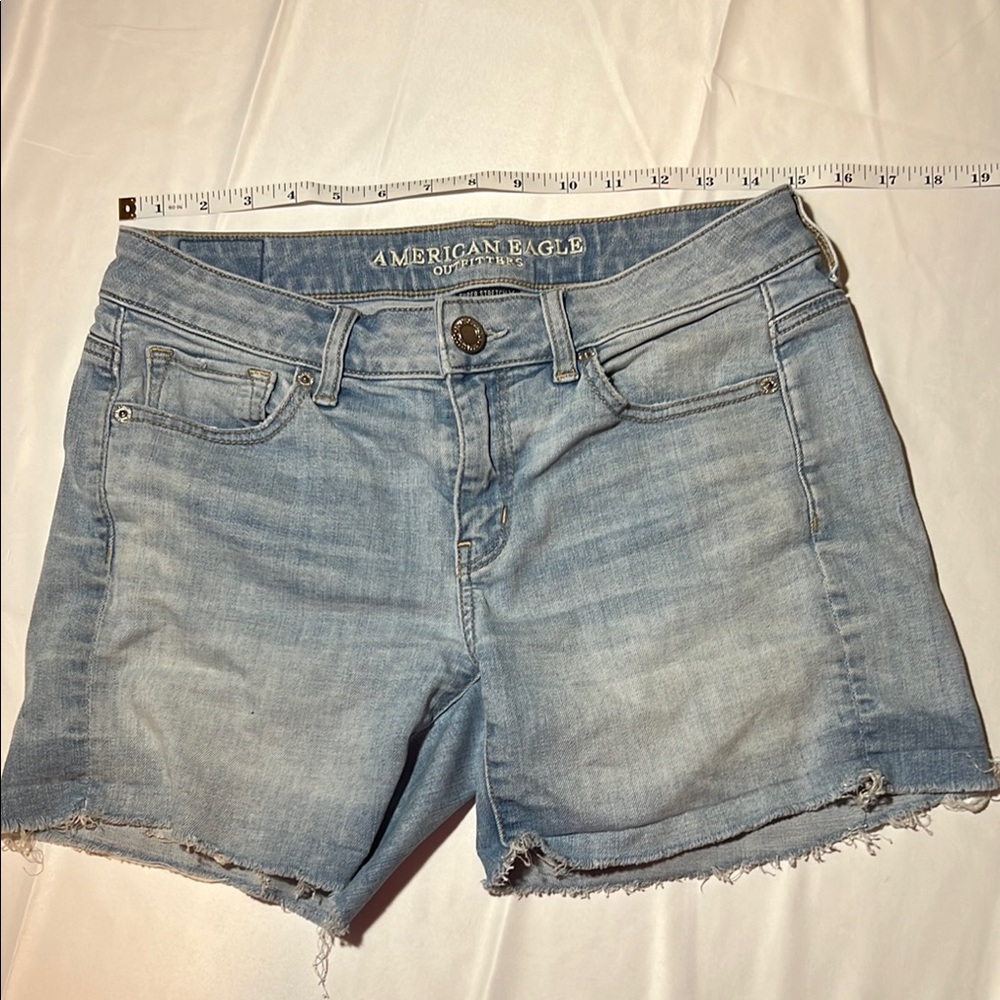 American Eagle Outfitters Women's Light Blue Denim Shorts